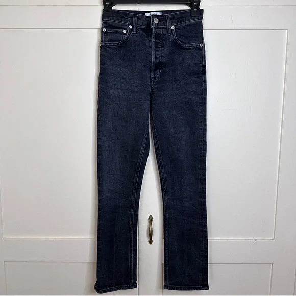 Agolde Black High-Waisted Jeans - Picture 2 of 8